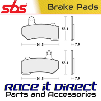 Brake Pads for HARLEY ROAD 1800 GLIDE SPECIAL FLTRXS 2018-2022 Rear V-Twin SBS - Image 1 of 4