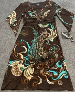 R & M Richards Kleid Damen 8 Mehrfarbig Cocktail Neu mit Etikett - Bild 1 von 15