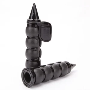 Motorcycle 1" Handle Bar Hand Grips Throttle For Harley Road King Softail Fatboy - Picture 1 of 11
