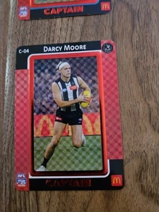2025 AFL Teamcoach Maccas Captain RED - Darcy Moore C-04 Magpies - Picture 1 of 1