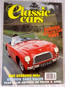 Thoroughbred & Classic Cars Magazine January 1992 Sebring MGs Datsun 240Z - Picture 1 of 3