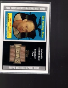 A7648- 2002 Topps Archives Seat Relics # Tsrnf Nellie Fox 59 B - Nm-Mt - Bild 1 von 2