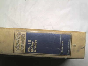 CATERPILLER No.16 Motor Grader Service Manual 49G523-UP - Bild 1 von 2