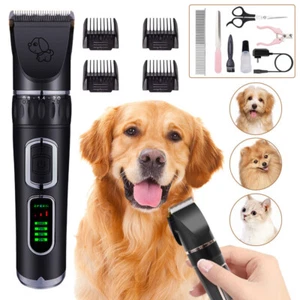 Tierhaarschneider schermaschine Hunde Katze Geräuscharm mit Akku Trimmer - Bild 1 von 12