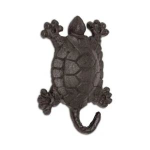 Turtle Wall Hook Cast Iron Towel Key Coat Hanger Nautical Beach Rustic Decor - Picture 1 of 6