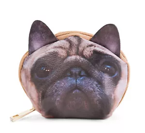 Cartera de monedas Pug Face para perro - Imagen 1 de 1