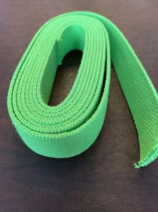 3 Yards 11” Lime Green Cotton Webbing New 1.25” Wide - Picture 1 of 3