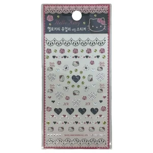 Sanrio Smiles Hello Kitty Nail Art Decal Sheet Set Stickers Korean Exclusive - Picture 1 of 2