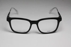 Tommy Hilfiger TH 1351 0JW9 50 POLISHED BLACK/BLUE CLEAR 50-18-145 W/CASE 10207 - Picture 1 of 8