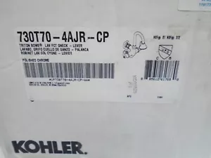 NEW SEALED KOHLER 730t70-4AJR-CP TRITON BOWE CANNOCK CHROME WALL MOUNT FAUCET - Picture 1 of 2