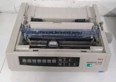 OKI MICROLINE 3320 Eco 9Pin D22800B USB,Paralle,RS232,Dot Matrix Printer inc VAT - Image 1 of 4