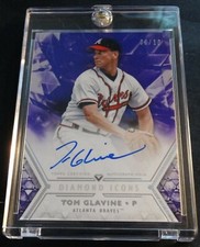 2018 TOM GLAVINE TOPP'S DIAMOND ICONS AUTO #AC-TG BRAVES HOF 06/10 (236)