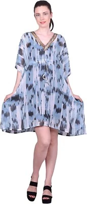 Túnica corta de chifón transparente L-36" Foto 1 de 3