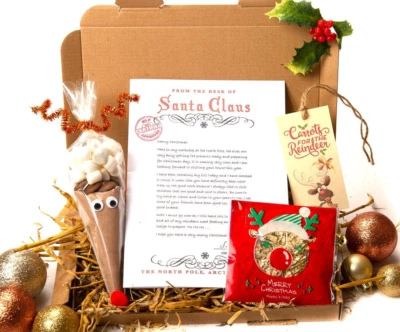 Reindeer Hot Chocolate Gift Set – Christmas Eve Activity Box Stocking Filler - Image 1 of 4