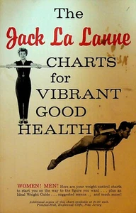 Jack LaLanne La Lanne Charts for Vibrant Good Health 1960 - Picture 1 of 3