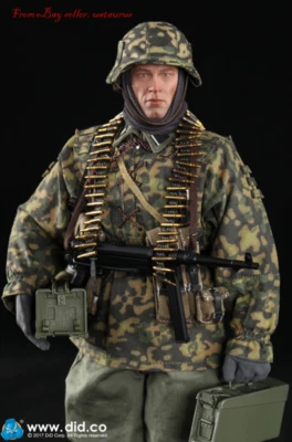 Did 1/6 D80125 3rd Ss-Panzer-Division Mg34 Gunner Ver. B Baldric In Stock New - Image 1 of 4
