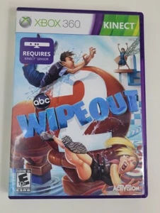 ABC Wipeout 2 Microsoft Xbox 360 Kinect 2011 Game by Activision Complete Manual - Foto 1 di 4