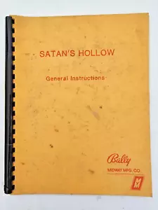 VIDEOJUEGO BALLY MIDWAY SATAN'S HOLLOW INSTRUCCIONES GENERALES MANUAL Y ESQUEMAS - Imagen 1 de 5