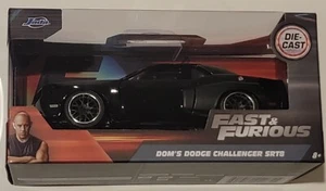 DOM'S DODGE CHALLENGER SRT8 BLACK "FAST & FURIOUS" 1:32 DIECAST BY JADA 97384 - Picture 1 of 12