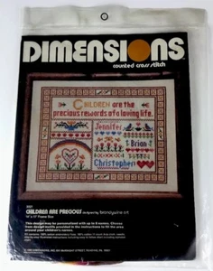 Dimensions Children Are Precious 3021 Counted Cross Stitch Kit Brandywine VTG US - Picture 1 of 7