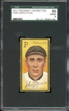 1911 T205 Gold Border Tobacco John Titus SGC 4
