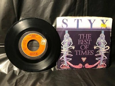 1979 Styx THE BEST OF TIMES (45RPM 7” Single w Pic Sleeve) A&M (J255) - Image 1 of 3