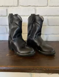 Bronco Kids Toddler Western Cowboy Boots, Black Size 10.5 D, Nice Condition! - Picture 1 of 6