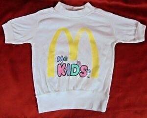 McKids Heavy Short Sleeve Shirt McDonald's Clothing Size Medium (5-6) VGC