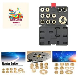Router Template Guide Set, 11pcs Solid Brass Template Guide Bushing Set, Port... - Picture 1 of 10