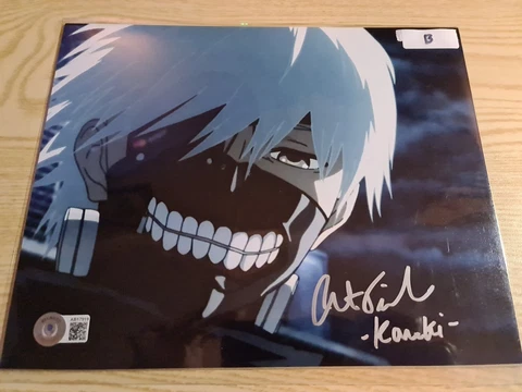 Austin Tindle, Kaneki, Tokyo Ghoul Signed Autograph 8x10 Photo, Beckett COA, B Cover