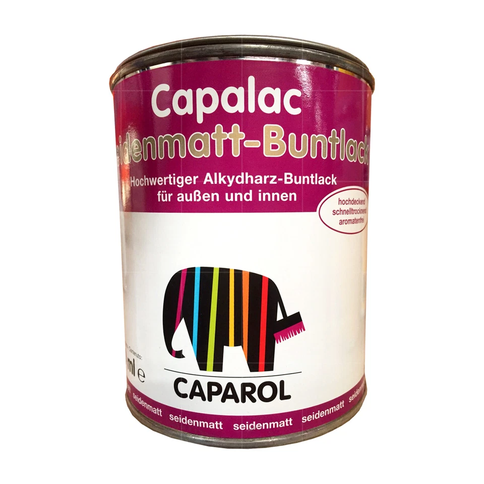 CAPAROL Capalac Seidenmatt Buntlack 375ml Holz Metall Altanstrich FARBWAHL - Bild 1 von 1