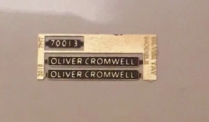 00 gauge Silver Tay Models: 70013 ' Oliver Cromwell' Britannia class nameplates - Picture 1 of 1