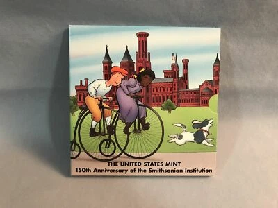 1996 S 150th Anniversary Smithsonian Institution Silver Proof $1 Dollar - BEAUTY - Image 1 of 4