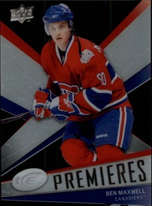 2008-09 Upper Deck Ice Canadiens Hockey Card #124 Ben Maxwell Rookie