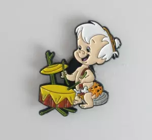 New The Flintstones Bam Bam Playing Drums Cartoon Enamel Lapel Hat Pin - Picture 1 of 2