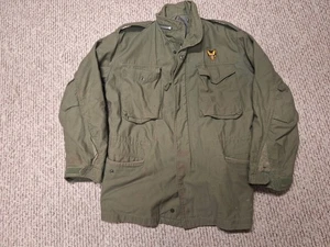 Chaqueta de Campo Vintage Ejército de Estados Unidos OG-107 Abrigo Clima Frío Pequeño Reg Jungle Distress - Imagen 1 de 15