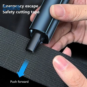 Auto Sicherheit Hammer Fenster Glasbrecher Sicherheitsgurt Notfall Flucht Schneider Werkzeug jK - Bild 1 von 9