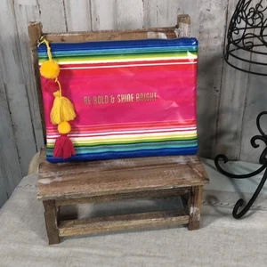 Neu mit Etikett Lady Jayne Regenbogen Reißverschluss Accessoire Tasche mit Bommel Quaste (zweite) - Bild 1 von 8