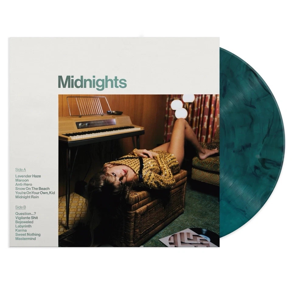 Taylor Swift ‘Midnights’ - Limited Edition Jade Green Colored Vinyl, New Sealed! - Image 1 of 4