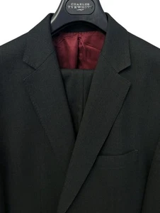 Charles Tyrwhitt Suit 2 Piece Mens US 46L pants 40W x 34L Slim Fit Working Cuffs - Picture 1 of 11