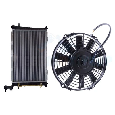 Brand New Cooling Fan & Aluminum Radiator Kit for 2005-2008 Kia Sportage 2.7L - Image 1 of 4