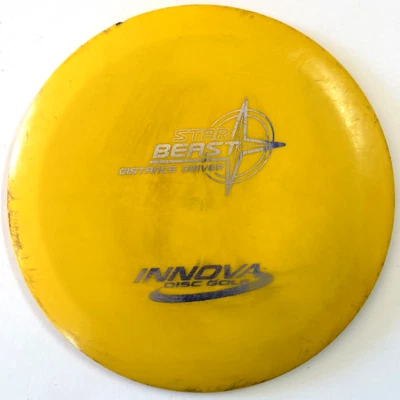 Innova PFN Star Beast Patent Numbers 166g Scaled Yellow FLAT Used - Image 1 of 3
