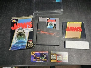 Jaws (Nintendo NES, 1987) Complete In Box!! Check Pics - Picture 1 of 17