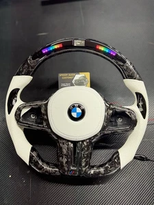 BMW LED Steering Wheel, Carbon Forged, G series 5,6,7 series,X3,X4,X5,X6,X7 - Picture 1 of 8