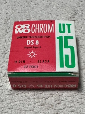 ORWO Chrom UT 15 DDR - Umkehr Tageslicht Fillm DS 8 - OVP Neu Lagerware . - Bild 1 von 4