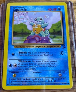 Squirtle 93/130 Base Set - Pokemon Card LP - Imagen 1 de 2