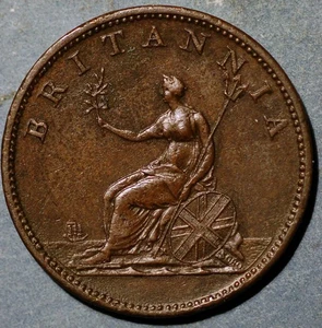 Great Britain 1/2 Penny 1806 George III Two berries KM# 662 - Picture 1 of 2