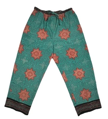 МЯГКОЕ ОКРУЖЕНИЕ женщин PL мандала печать широкие штанины брюки бирюзовый новый с Ярлыками - Изображение 1 из 4