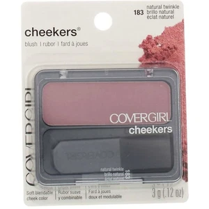 5 Pack CoverGirl Cheekers Powder Blush, Natural Twinkle 183, 0.12 oz - Picture 1 of 2
