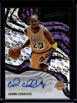2024-25 Panini Revolution Cedric Ceballos Firmas Automático #RS-CCE Lakers Foto 1 de 2